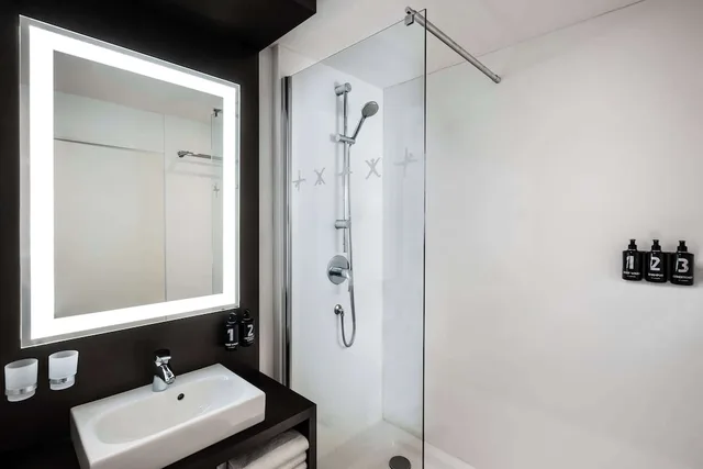 غرفة بريميوم بسرير كينج، Lindner Hotel Dusseldorf Airport, part of JdV by Hyatt 6/6