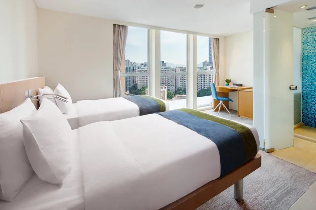 غرفة غراند بريميير بسريرين منفصلين، Summit View Kowloon 2/2