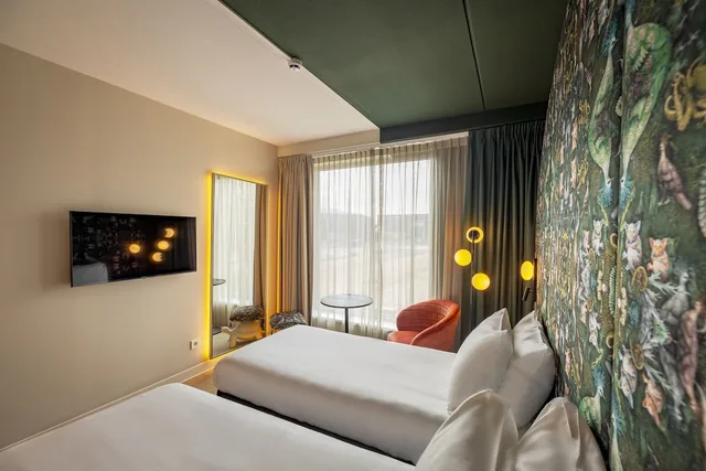 غرفة بسريرين منفصلين بإطلالة على المتنزه، ibis Styles Rotterdam Ahoy 1/9
