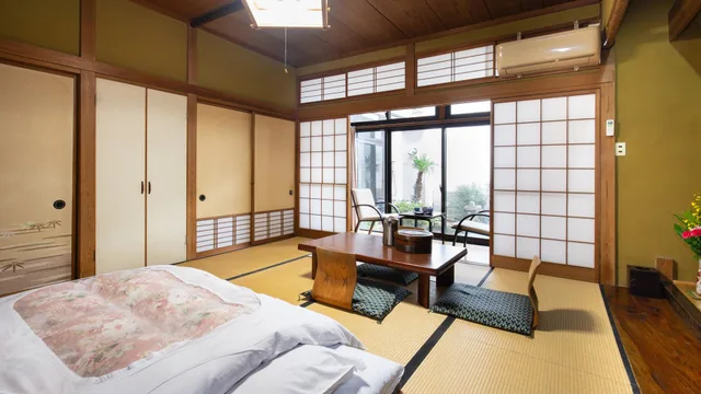 غرفة يابانية سوبيريور بحمام مشترك بأرضية تاتامي، Daibutsu Ryokan 1/1