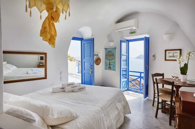 Premium, Studio, Queen Bed, Sunset View، Esperas Santorini 1/10