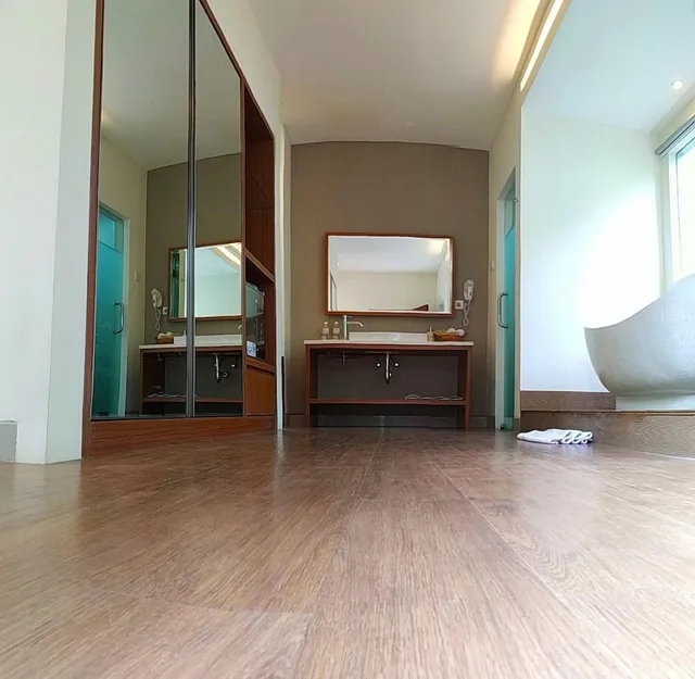 فيلا بسرير كينج بإطلالة على الحديقة بغرفة نوم واحدة بمسبح خاص، Annupuri Villas Bali 4/4