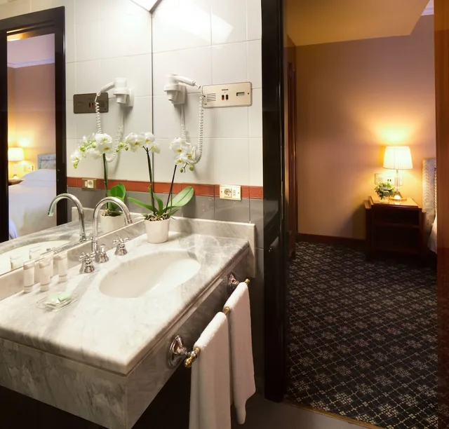 جناح بسرير كينج وسريرين منفصلين، Starhotels Du Parc 10/11