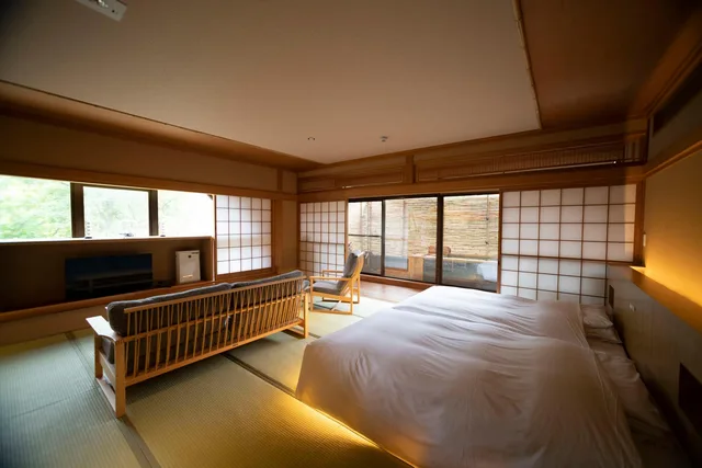 Japanese, Twin Beds, Outdoor Bath، Kuriyasuizan 1/1