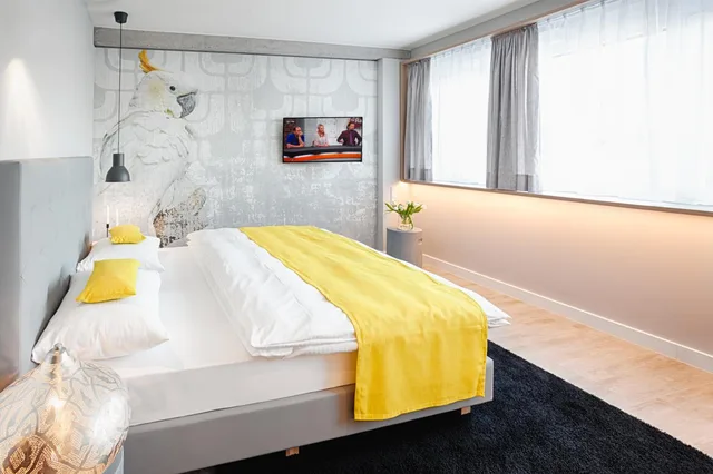 شقة ديلوكس بسرير كينج بمطبخ صغير، Mloft Apartments München 3/4
