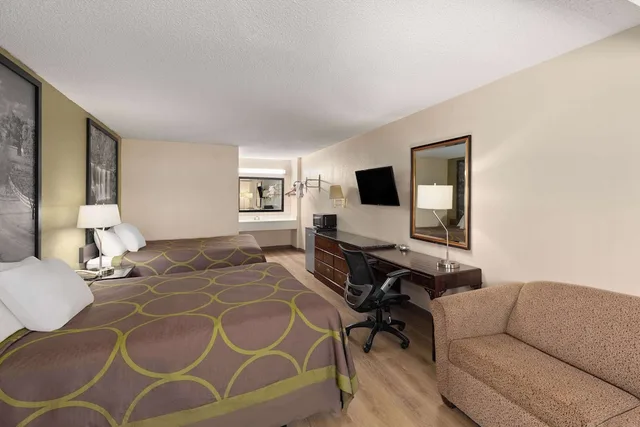 غرفة بسريرين مزدوجين للمدخنين، Super 8 By Wyndham Fort Mitchell Cincinnati Area 8/8