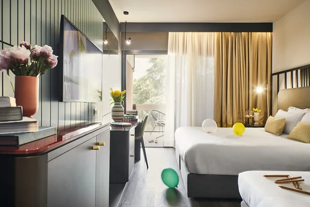 غرفة سوبيريور ثلاثية بسرير كينج وسرير فردي بغرفة نوم واحدة، Hotel Villa Pamphili 2/4
