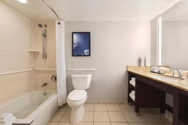 غرفة بسرير كينج بغرفة نوم واحدة مع أريكة لذوي الإعاقة، Embassy Suites by Hilton Kansas City Overland Park 2/2