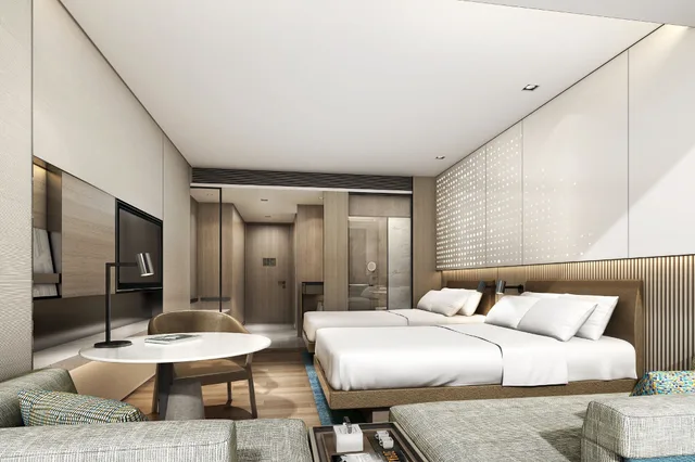 Room, Twin Beds, City View, Courtyard By Marriott Beijing Changping 1/3