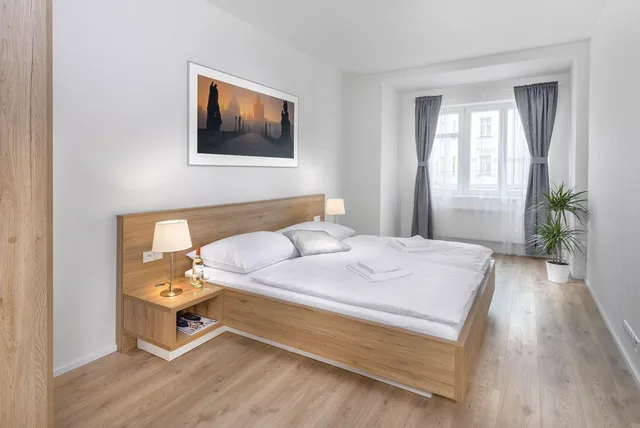 2 Bedrooms, Exclusive, Apartment, 2 Double Beds, City View, Balcony, Downtown Suites Belohorska 1/1
