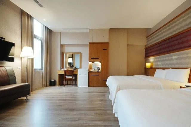 غرفة عائلية رباعية بسريرين مزدوجين، York Hotel 8/10