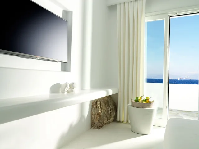 غرفة ديلوكس مزدوجة بإطلالة على البحر، Mykonos Bay Resort and Villas 3/3
