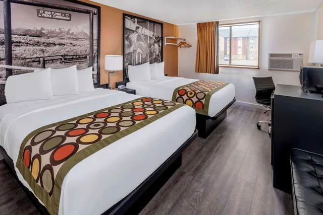غرفة بسريرين مزدوجين، Super 8 By Wyndham Cheyenne Wy 3/8
