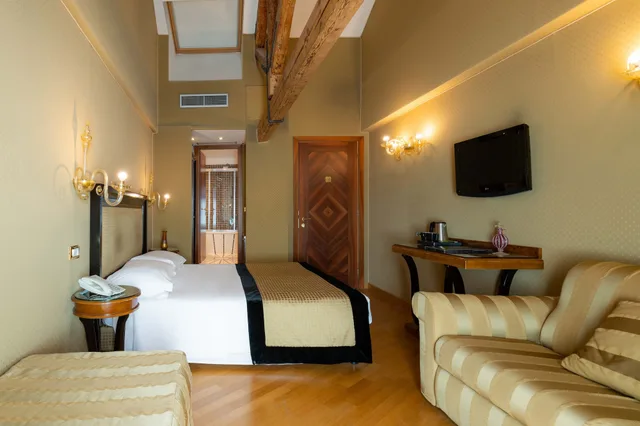 غرفة ديلوكس بسريرين منفصلين، Hotel Paganelli Venice 10/10