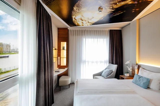 غرفة قياسية بسرير كينج، Hey Lou Hotel Monheim am Rhein 3/10