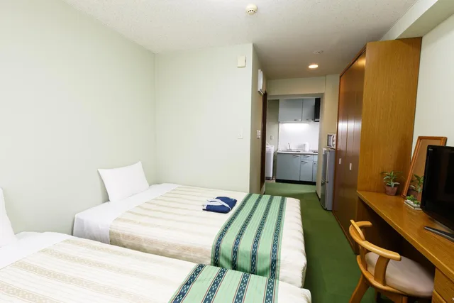 غرفة بسريرين منفصلين، Hotel Peaceland Kume 6/10