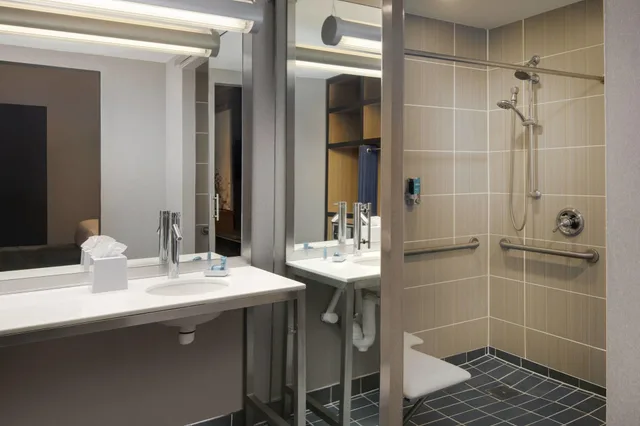 غرفة قياسية بسرير مزدوج، Aloft Houston Galleria Hotel 2/3