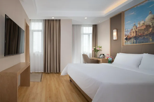 غرفة قياسية بسرير مزدوج، Vienna 3 Best Hotel(Shanghai Hongqiao National Exhibition Sijing) 1/1
