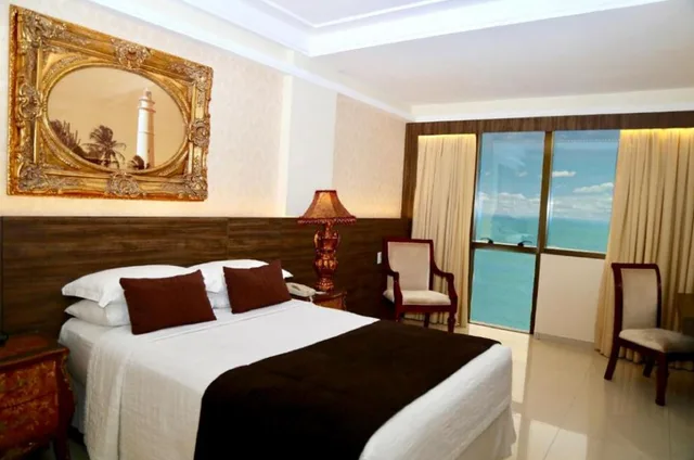 غرفة فاخرة بسرير مزدوج بإطلالة جزئية على البحر، Hotel Majestic Ponta Negra Beach WorldHotels Elite 3/5