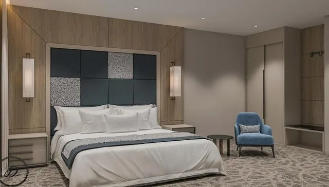 جناح استوديو بزنس بسرير كينج، فندق وأجنحة سكاي لاين(SKYLINE HOTEL & SUITE) 3/4