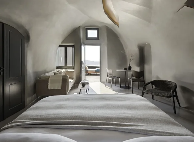 Hideaway, Suite, Queen Bed, Sunset View, Plunge Pool، Kivotos Santorini 3/4