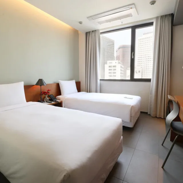 غرفة اقتصادية بسريرين منفصلين، Seoul Hotel ShinShin Myeongong 1/10