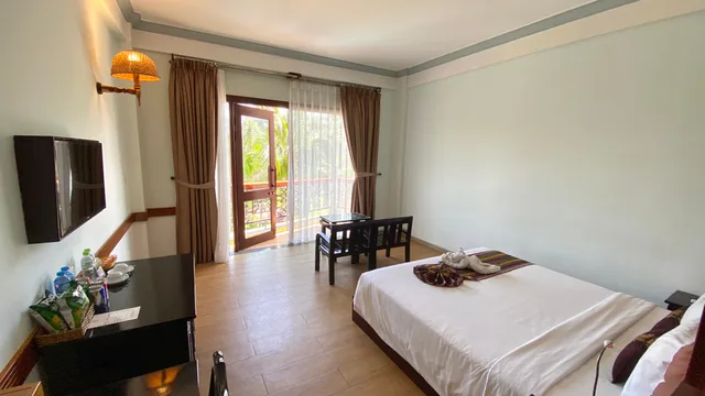 غرفة ديلوكس بسرير مزدوج أو سريرين منفصلين بإطلالة على الحديقة، Ca Ty Mui Ne Resort 1/4