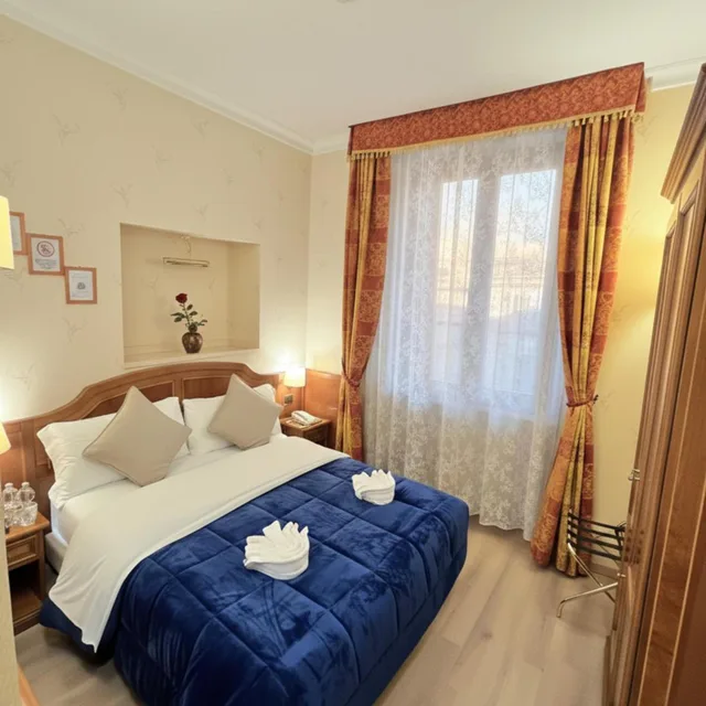 غرفة بسرير مزدوج بحمام خاص، AMADEUS HOTEL ROME 2/5