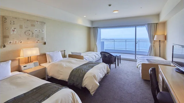 غرفة قياسية رباعية بإطلالة على البحر، Hotel Harvest Nankitanabe 1/1