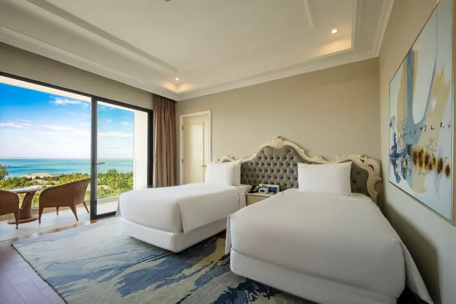 غرفة ديلوكس بسريرين منفصلين بإطلالة على البحر، Radisson Blu Resort Phu Quoc 5/7