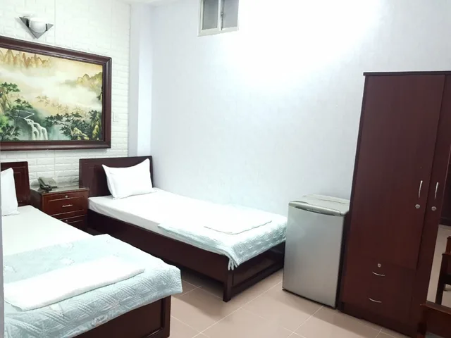 غرفة بسريرين منفصلين، Hong Vinh Hotel 2/7