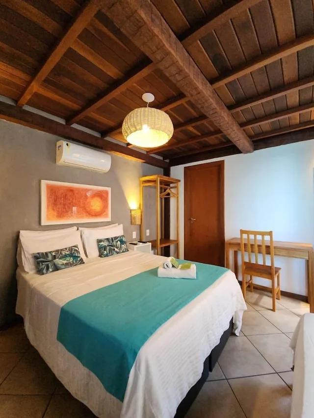 جناح كلاسيكي بسرير مزدوج وسرير فردي، Bamboo Buzios Hostel 5/9