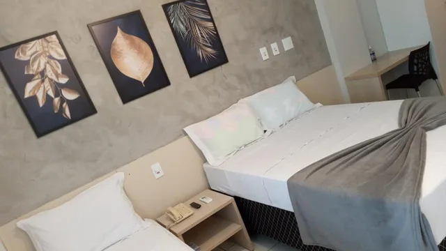 غرفة ثلاثية بشرفة، Gran Lencois Flat Residence 10/10