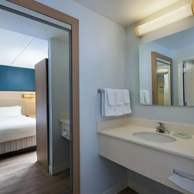 جناح بسرير كينج مع سرير سحّاب إضافي مع أريكة، SpringHill Suites Pittsburgh Washington 2/3