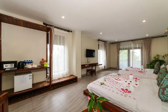 غرفة ديلوكس عائلية بسريرين كينج، Bayon Modern Residence 1/1