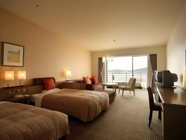 غرفة قياسية رباعية بسريرين منفصلين مع أريكة، Hotel Harvest Hamanako 1/1