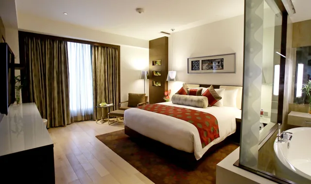 جناح بسرير فردي بغرفة نوم واحدة مع دخول صالة النادي، CROWNE PLAZA GREATER NOIDA 4/10