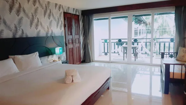 غرفة ديلوكس بسرير مزدوج أو سريرين منفصلين، Pattawia Resort Spa 4/10