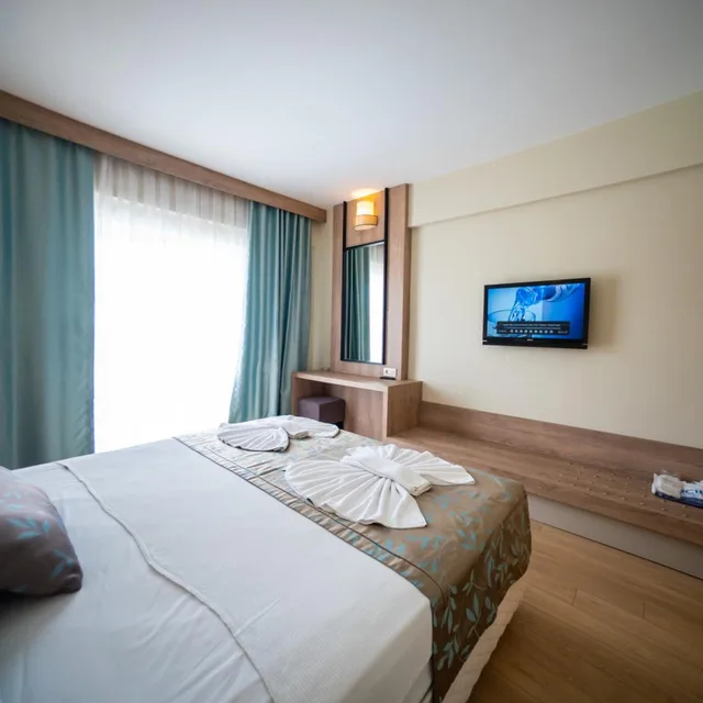 غرفة اقتصادية بسرير مزدوج، Lucida Beach Hotel 3/4