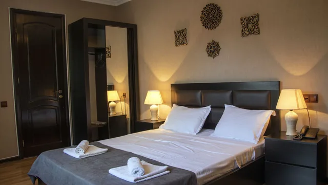 غرفة ديلوكس بسريرين منفصلين بإطلالة على المدينة، New Metekhi Hotel 2/4
