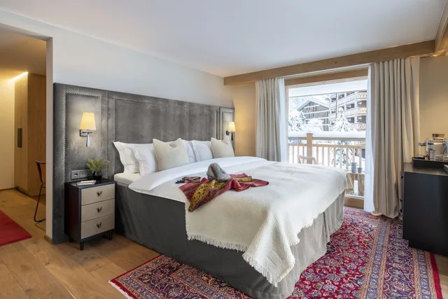 غرفة غراند ديلوكس بسرير مزدوج، Hotel de Verbier 1/3