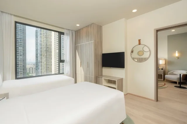 جناح استوديو أساسي بسريرين منفصلين بمطبخ، Staybridge Suites Bangkok Sukhumvit 3/8