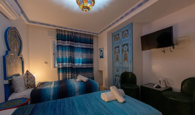 غرفة قياسية بسريرين منفصلين، Puerta Azul 2/5