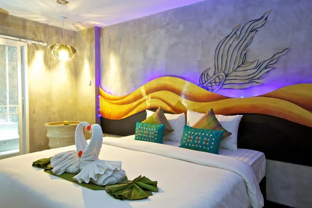 غرفة بريميوم بسرير مزدوج، Baan Kamala Fantasea Hotel 9/10