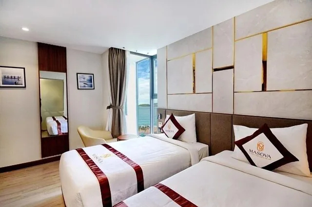 غرفة ديلوكس بسرير مزدوج أو سريرين منفصلين بإطلالة جزئية على البحر، Masova Hotel 2/6