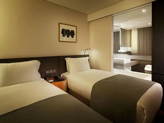 غرفة ديلوكس بسريرين منفصلين بإطلالة على المدينة، Shilla Stay Seodaemun 1/1