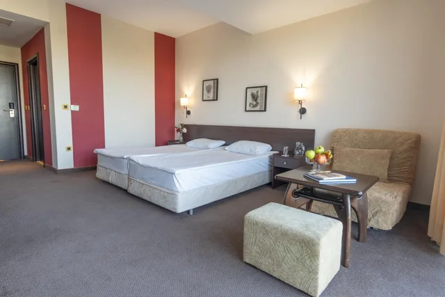 غرفة بسريرين منفصلين بإطلالة على المسبح بشرفة، Flamingo Hotel 5/5