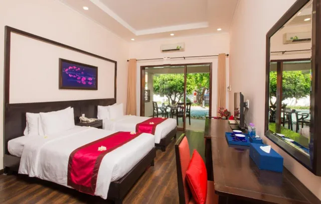 فيلا بسريرين منفصلين بإطلالة على البحر، Hon Co Resort - Ca Na 1/2