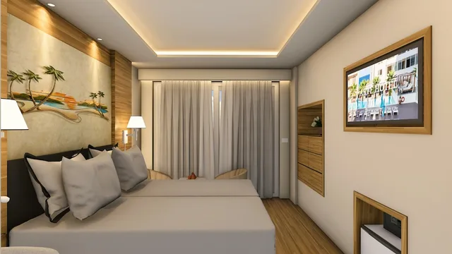 Pool, Twin Beds, Partial Sea View، Arte Hotel 2/4