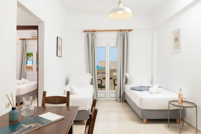 شقة عائلية بسرير كوين وسريرين منفصلين بغرفة نوم واحدة، Thelesi Apartments 7/10